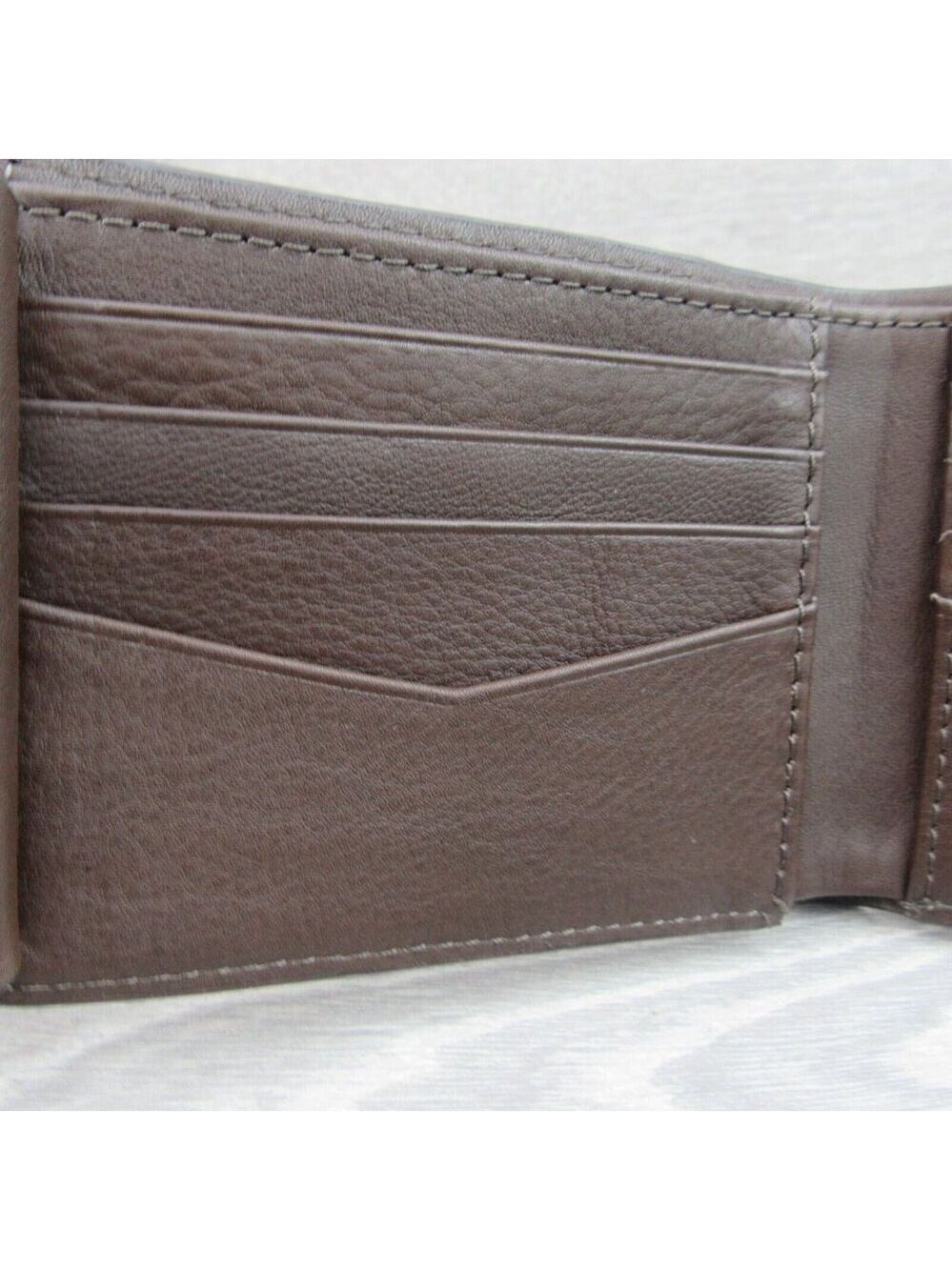 Fossil Journee Traveler Men's Brown Leather Wallet NEW - Picture 9 of 15